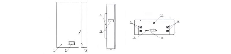 Sttructual Parts Description of 51.2V 100AH Lifepo4.