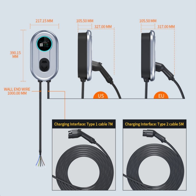 ETL-FCC-CE-Certified-EV-Charger-240v-48A-40A-11KW-9KW-NACS-CCS-TYPE-2-3