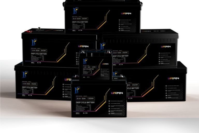 The front side of different capacity of the 24V lithium battery
