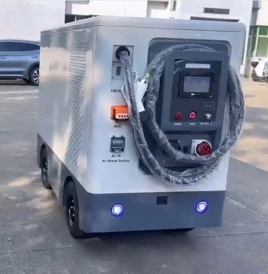 Remote Control Mobile 90kw DC EV Charging Station Solar Powered 100kwh
